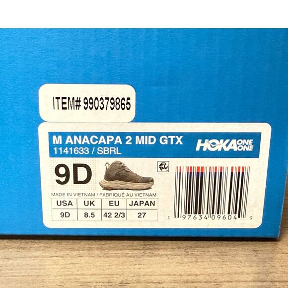 HOKA Anacapa 2 Mid GTX Men's Hiking Sneakers Size 9D - Picture 11 of 15